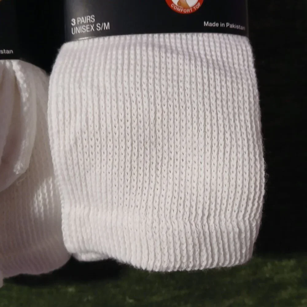 CVS  Copper Treated Comfort Socks White Two 3 Packs New